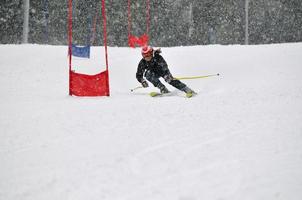 vue sur la course de ski photo