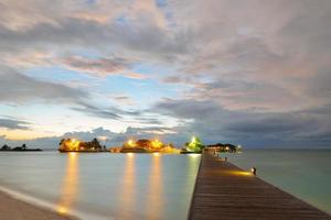 vue sur la plage tropicale photo