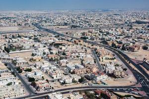 panorama de la vue aérienne de la ville de dubaï photo
