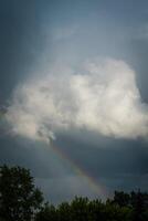 arc-en-ciel dans les nuages photo