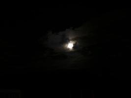 pleine lune sur fond noir photo