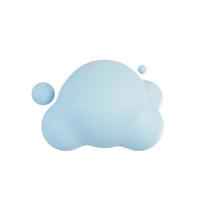 nuages duveteux dans le ciel. Illustration 3D. photo