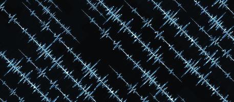 impulsion égaliseur lignes d'ondes cardiaques abstrait arrière-plan 3d illustration photo