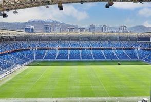 stade sammy ofer à haifa. terrain de football. photo