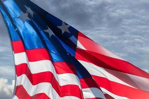 drapeau américain géant usa fond étoiles et rayures photo
