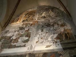 padoue, italie - 23 avril 2022 - église eremitani à padoue restauré les peintures de mantegna photo
