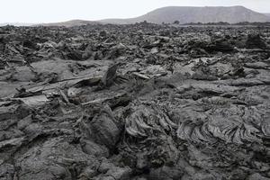 champ de lave du plus récent volcan d'islande, geldingadalir photo