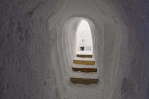 hôtel de glace igloo intérieur des toilettes photo