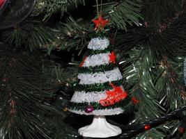 noël sapin de noël boule artisanale en verre faite à la main photo