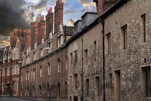 cambridge street vieilles maisons en briques rouges photo