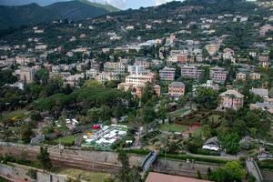 Vue aérienne de la ville de Gênes photo