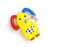 Nouveau-né bébé jouet à mâcher en plastique jouets de dentition pour enfants éléphant jaune photo