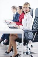 groupe de femme d'affaires avec un casque photo