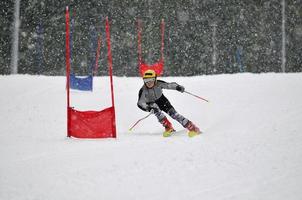 vue sur la course de ski photo