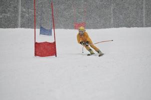 vue sur la course de ski photo