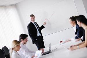 gens d'affaires lors d'une réunion au bureau photo