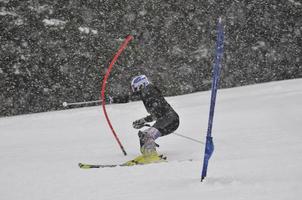 vue sur la course de ski photo