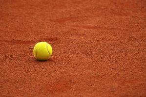 balle de tennis vue photo