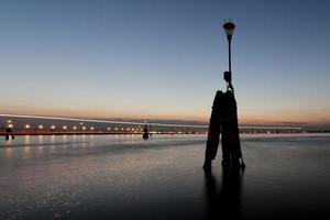 vue nocturne des canaux de venise photo