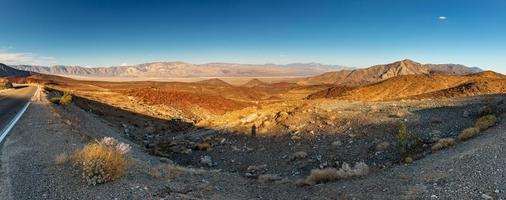 vallée de la mort zabriskie point coucher de soleil paysage photo