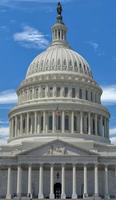 vue verticale du capitole de washington dc photo