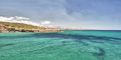 magnifique plage de sable de Sicile photo