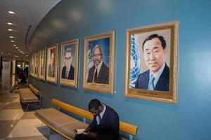 new york - états-unis - 11 juin 2015 salle des anciens présidents des nations unies photo