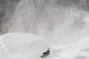 Tempête de neige sur les Alpes italiennes photo