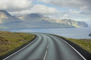 faer oer lointain paysage une route vers nulle part photo