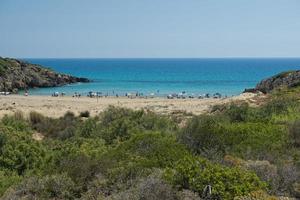 magnifique plage de sable de Sicile photo