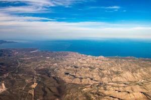 vue aérienne de baja california sur mexique photo