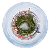 panorama sphérique de la ville de copenhague, danemark photo