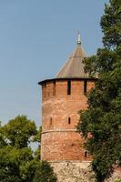 mur du kremlin à nizhny novgorod en été. Russie photo