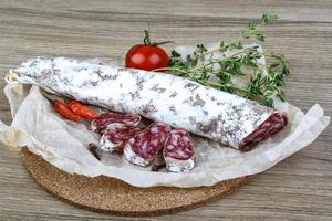 saucisses espagnoles - fuet photo