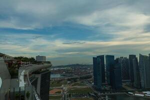 vue sur les toits de la ville de singapour photo