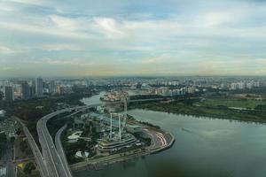 vue sur les toits de la ville de singapour photo