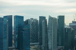 vue sur les toits de la ville de singapour photo