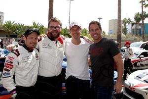 los angeles, 12 avril - nick wechsler, rutledge wood, michael trucco, mark steines au long beach grand prix pro celeb race day au long beach grand prix race circuit le 12 avril 2014 à long beach, ca photo