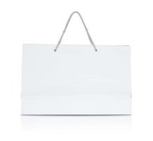 sac shopping en papier blanc photo