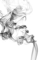 fumée abstraite sur fond blanc.