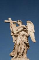 la statue de l'ange, rome, italie