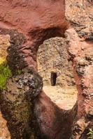 éthiopie, lalibela. église moniolitique taillée dans le roc photo
