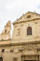 Façade de la cathédrale de Lecce, Italie photo