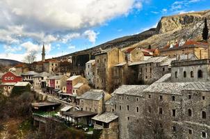 Architecture de la vieille ville de Mostar photo