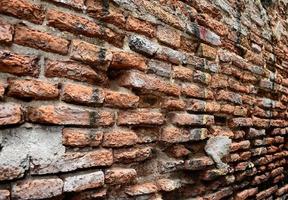 Fond de mur de brique vintage en béton fissuré