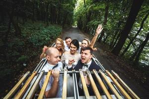 vue de la fête de mariage photo