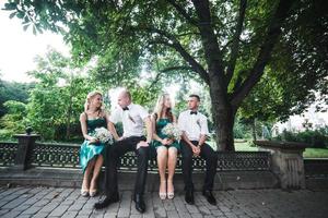 vue de la fête de mariage photo