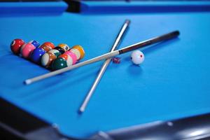 boules de billard vue photo