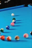 boules de billard vue photo