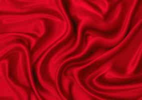 matériau en soie rouge photo